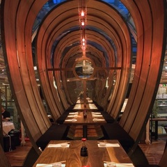 moshi moshi - pod seating - restaurant review - evening bag - handbag.com