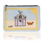 buy it on your break beach huts stamp postcard bag front of bag - shopping bag - handbag.jpg